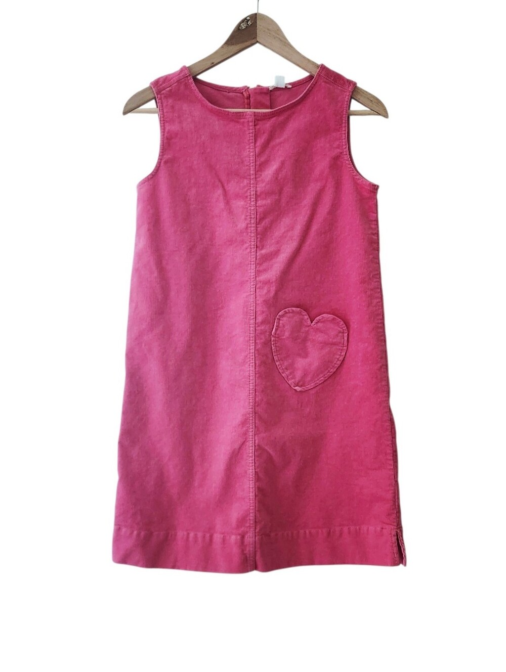 Crewcuts Girls Sleeveless Pink Heart Pocket Dress